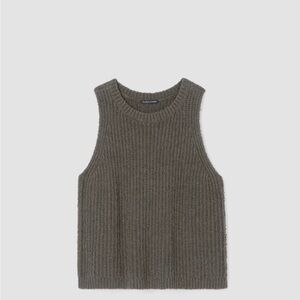 Eileen Fisher knit sleeveless sweater top